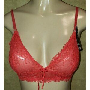 Heidi Klum Natural Lift Lace Red Bra Size M